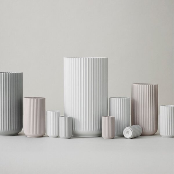 Lyngby Porcelæn Váza Lyngby Light Grey Matt - 20 cm LP107