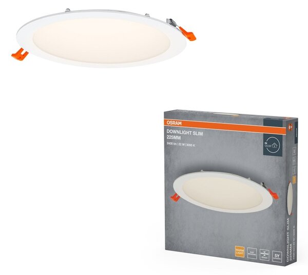 LED podhledové svítidlo DOWNLIGHT 225 Slim, teplá bílá OSRAM