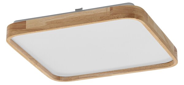 Dřevěné LED stropní svítidlo 292x292 mm ORBIS, teplá bílá OSRAM