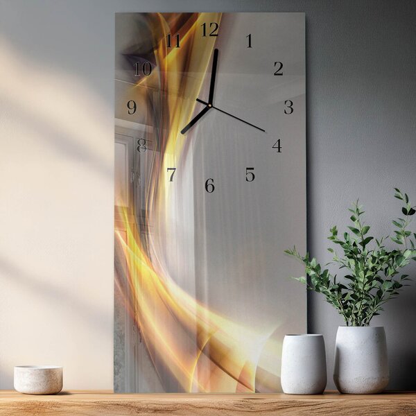 Skleněné hodiny vertikální Abstrakce zsppc-30x60-00175306
