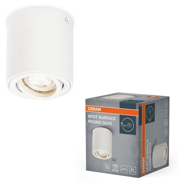Bodové stropní svítidlo bíléU10 SPOT SURFACE ROUND OSRAM