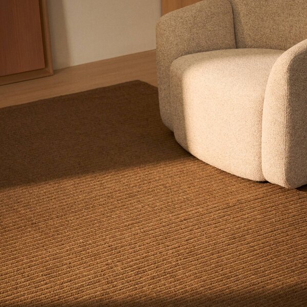 Kave Home Hnědý vlněný koberec Imerna 300 x 200 cm
