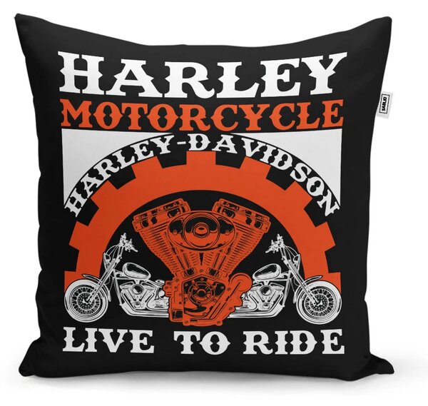 Sablio Polštář Harley-Davidson Live to ride - 40x40 cm