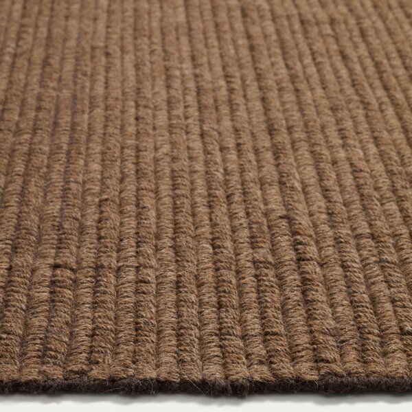 Kave Home Hnědý vlněný koberec Imerna 300 x 200 cm
