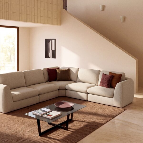 Kave Home Hnědý vlněný koberec Imerna 300 x 200 cm