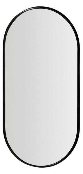 Kave Home Černé závěsné zrcadlo Noral 120 x 61 cm