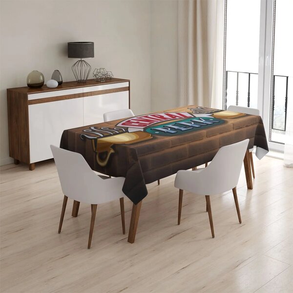 Sablio Ubrus Seriál přátelé CENTRAL PERK Cihly - 90x90 cm