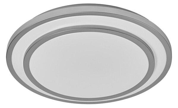 LED stropní svítidlo stříbrné 36 W BERLIN 490 mm, teplá bílá OSRAM