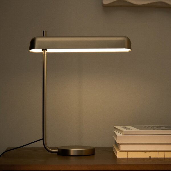 Kave Home Stříbrná stolní LED lampa Nelaia 40 cm