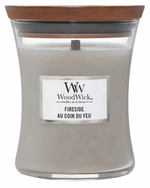 WoodWick Malá vonná svíčka WoodWick, Fireside