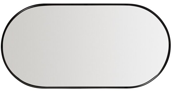 Kave Home Černé závěsné zrcadlo Noral 120 x 61 cm