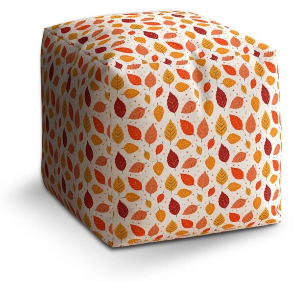 Sablio Taburet Cube Barevný listopad - 40x40x40 cm