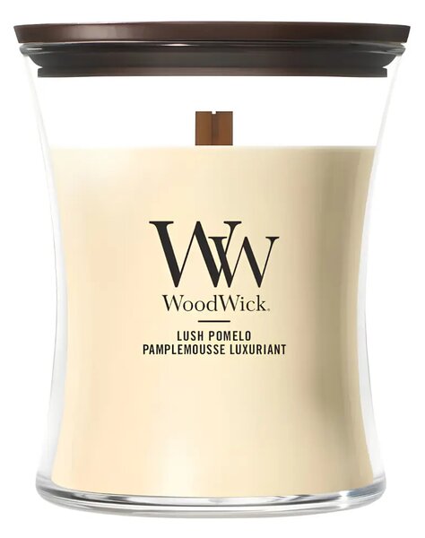 WoodWick Malá vonná svíčka WoodWick, Lush Pomelo