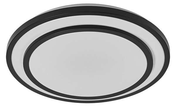 LED stropní svítidlo černé 36 W BERLIN 490 mm, teplá bílá OSRAM