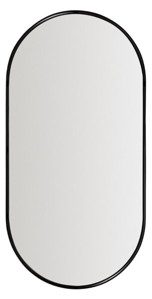 Kave Home Černé závěsné zrcadlo Noral 120 x 61 cm