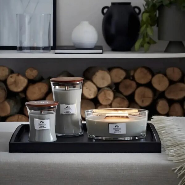 WoodWick Malá vonná svíčka WoodWick, Fireside