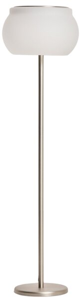 Kave Home Stříbrná kovová stojací LED lampa Leruna 146 cm