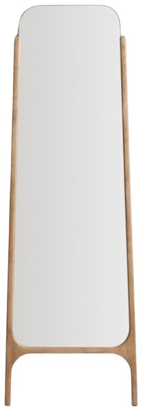 Kave Home Dřevěné stojací zrcadlo Aremi 196 x 58 cm