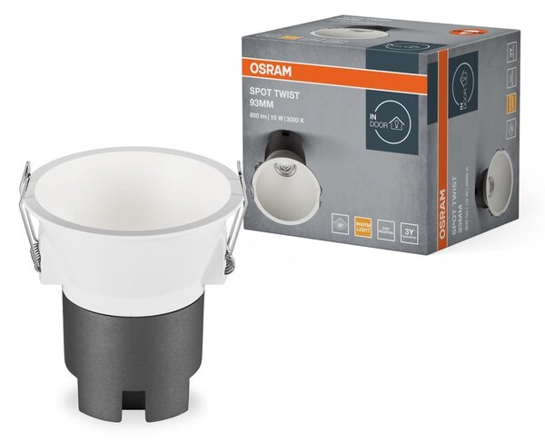 Bílé LED podhledové svítidlo 10 W SPOT 93mm, studená bílá OSRAM