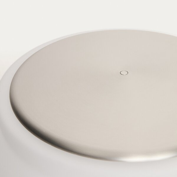 Kave Home Stříbrná kovová stojací LED lampa Leruna 146 cm