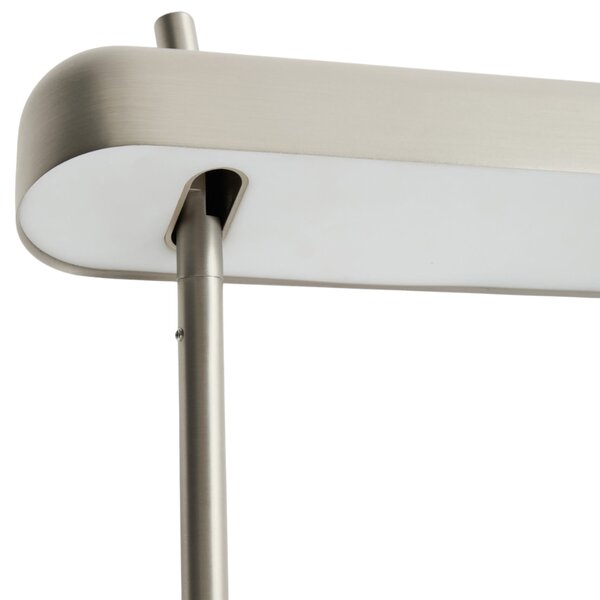 Kave Home Stříbrná stojací LED lampa Nelaia 150 cm