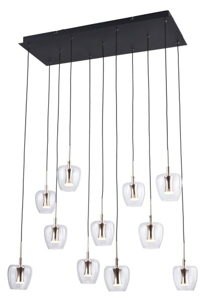 Zuma Line MD2291-11B-3BGT - LED Lustr na lanku NELSON 11xLED/3W/230V černá