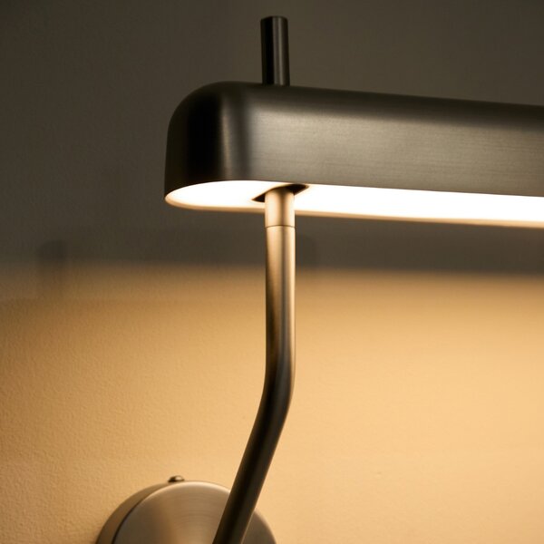 Kave Home Stříbrné nástěnné LED světlo Nelaia