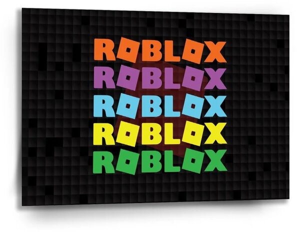 Sablio Obraz ROBLOX Barevný text - 90x60 cm