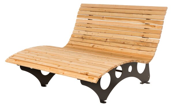 Home Deluxe Dřevěné vlnité lehátko Taiga (150 cm) (100397803001)