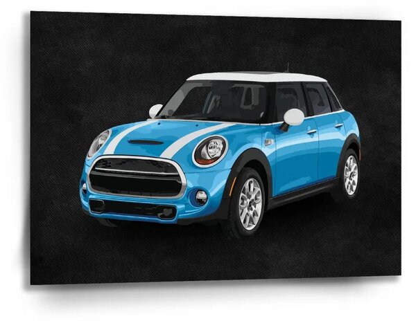 Sablio Obraz Mini sedan Černé pozadí - 90x60 cm