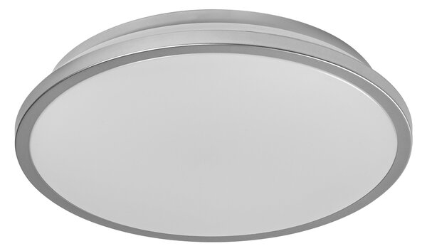 LED stropní svítidlo stříbrné 16 W DUBLIN 300 mm, teplá bílá OSRAM