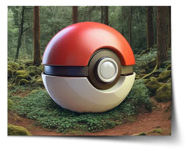 Sablio Plakát Pokemon ball Les - 60x40 cm