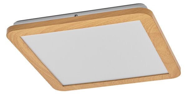 Koupelnové drěvěné stropní svítidlo 300x300 ORBIS, laditelná bílá OSRAM