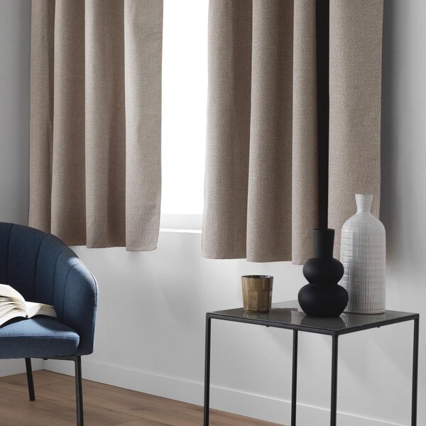Hnědý zatemňovací závěs 140x180 cm Crepuscule – douceur d'intérieur