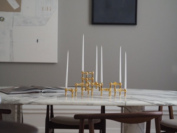 Svícen STOFF Nagel Brass - 3 ks SN112