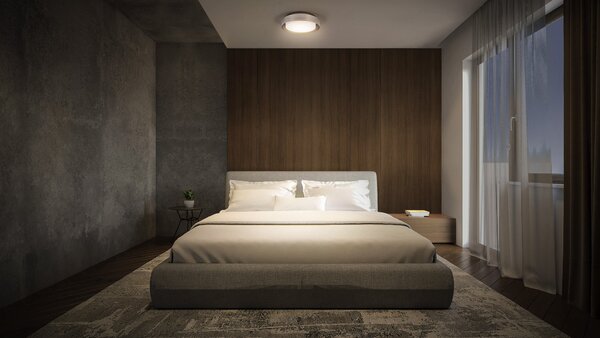 LED stropní svítidlo stříbrné E27 ORBIS MADRID 290 mm OSRAM