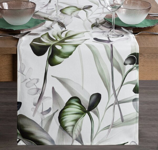 BĚHOUN NA STŮL DAVOS2 40X140 CM LISTY