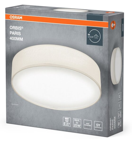 Smetanové stropní svítidlo E27 ORBIS PARIS 400 mm OSRAM