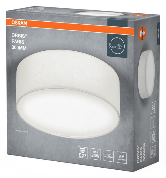 LED stropní svítidlo bílé E27 ORBIS PARIS 300 mm OSRAM