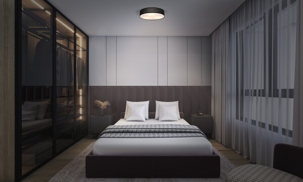 LED stropní svítidlo černé E27 ORBIS PARIS 300 mm OSRAM