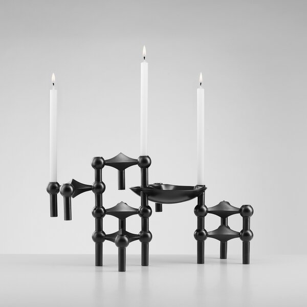 Svícen STOFF Nagel Black SN105