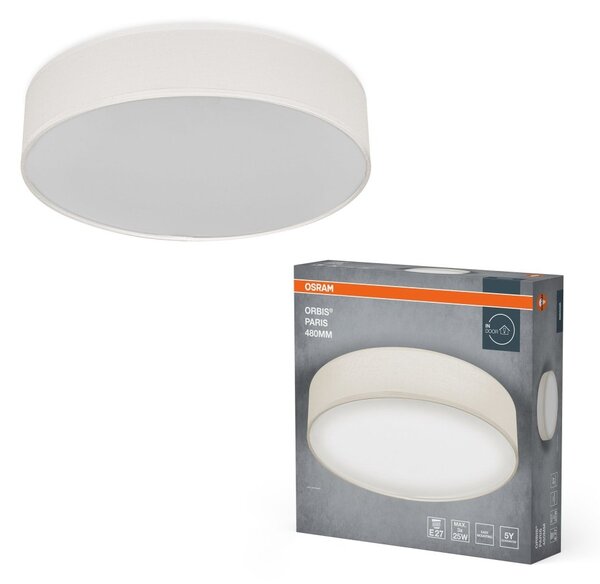 LED stropní svítidlo smetanové E27 ORBIS PARIS 480 mm OSRAM