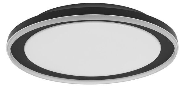 Černé LED stropní svítidlo 450 mm ORBIS, teplá bílá OSRAM