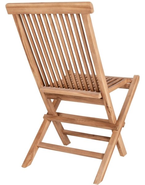 Nordic Living Přírodní dřevěná zahradní židle Kyron
