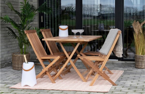 Nordic Living Přírodní dřevěná zahradní židle Kyron