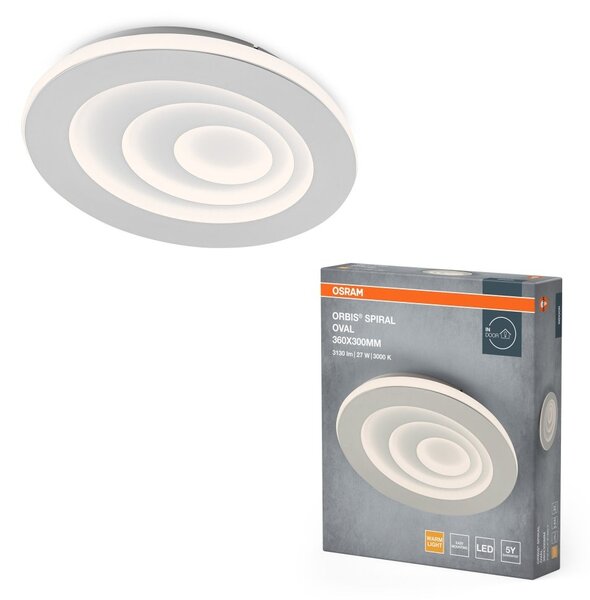 Spirálové LED stropní svítidlo ORBIS 360 x 300, teplá bílá OSRAM