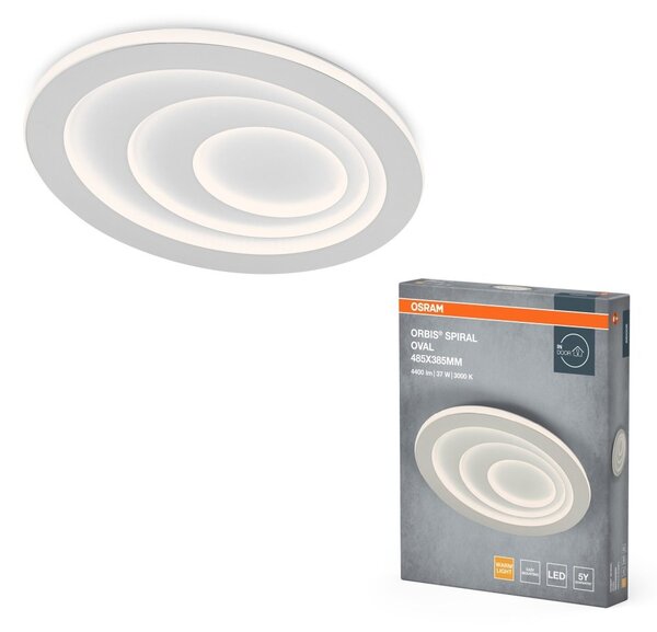 Spirálové LED stropní svítidlo ORBIS 485 x 385, teplá bílá OSRAM