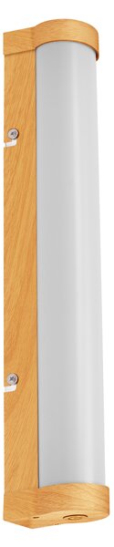 Koupelnové dřevěné nástěnné světlo 400 mm TUBE, laditelná bílá OSRAM