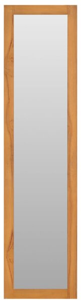 Nástěnné zrcadlo s poličkami 30 x 30 x 120 cm masivní teak