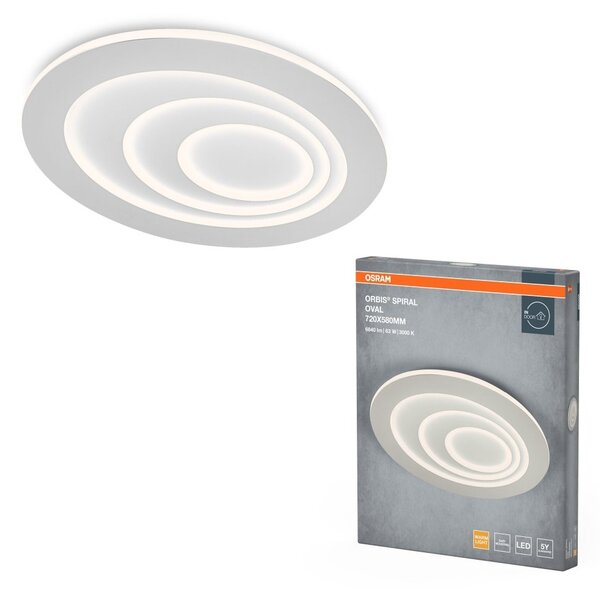 Spirálové LED stropní svítidlo ORBIS 720 x 580, teplá bílá OSRAM